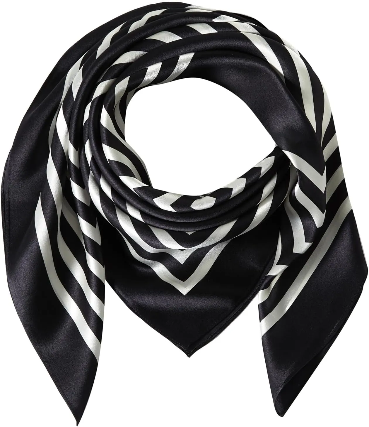 100% Mulberry Silk Head Scarf for Sleeping 35"x35" Square Silk Hair Scarf for Women Lightweight Bandana Large