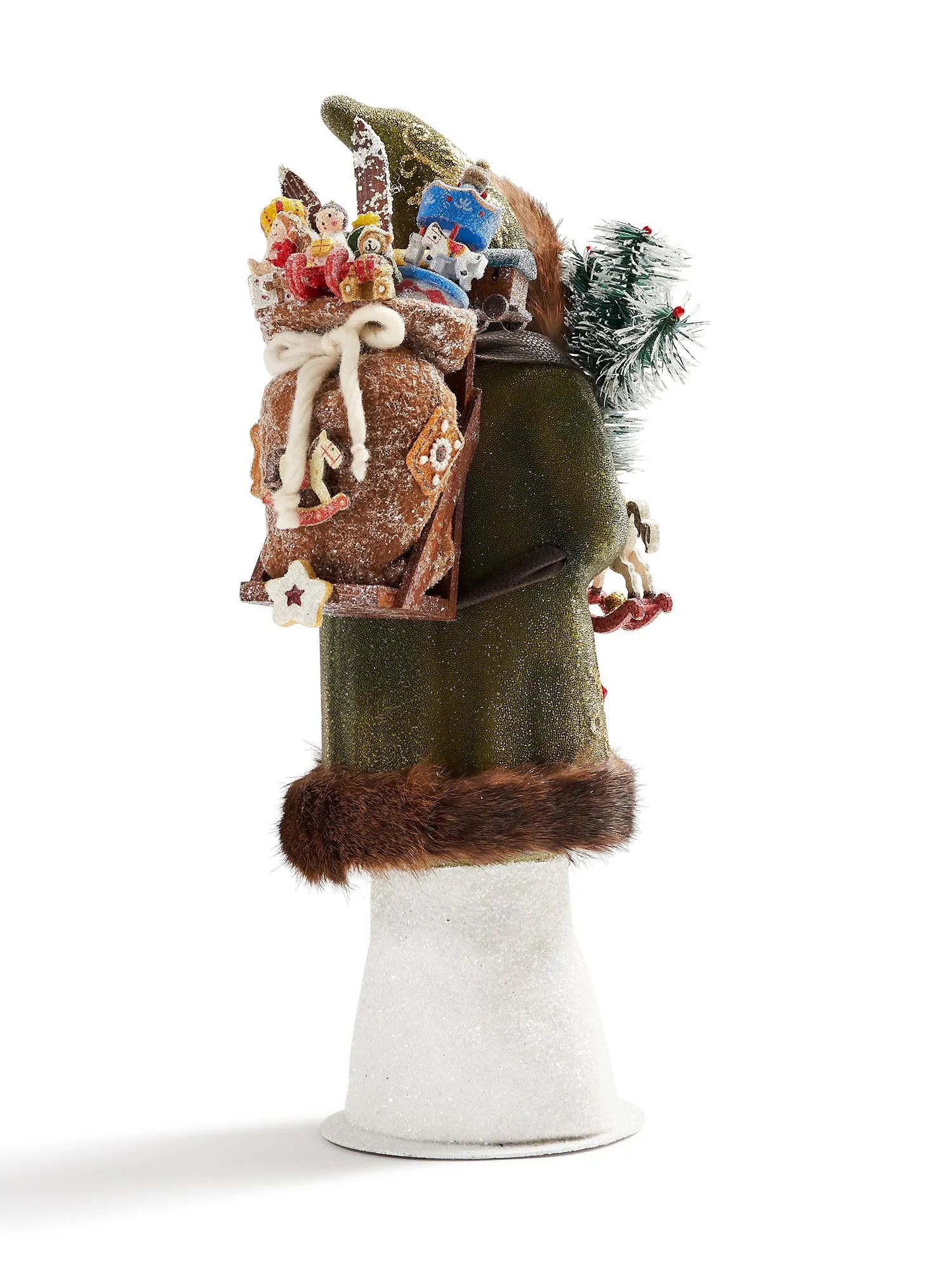 17" Fur Trim Santa
