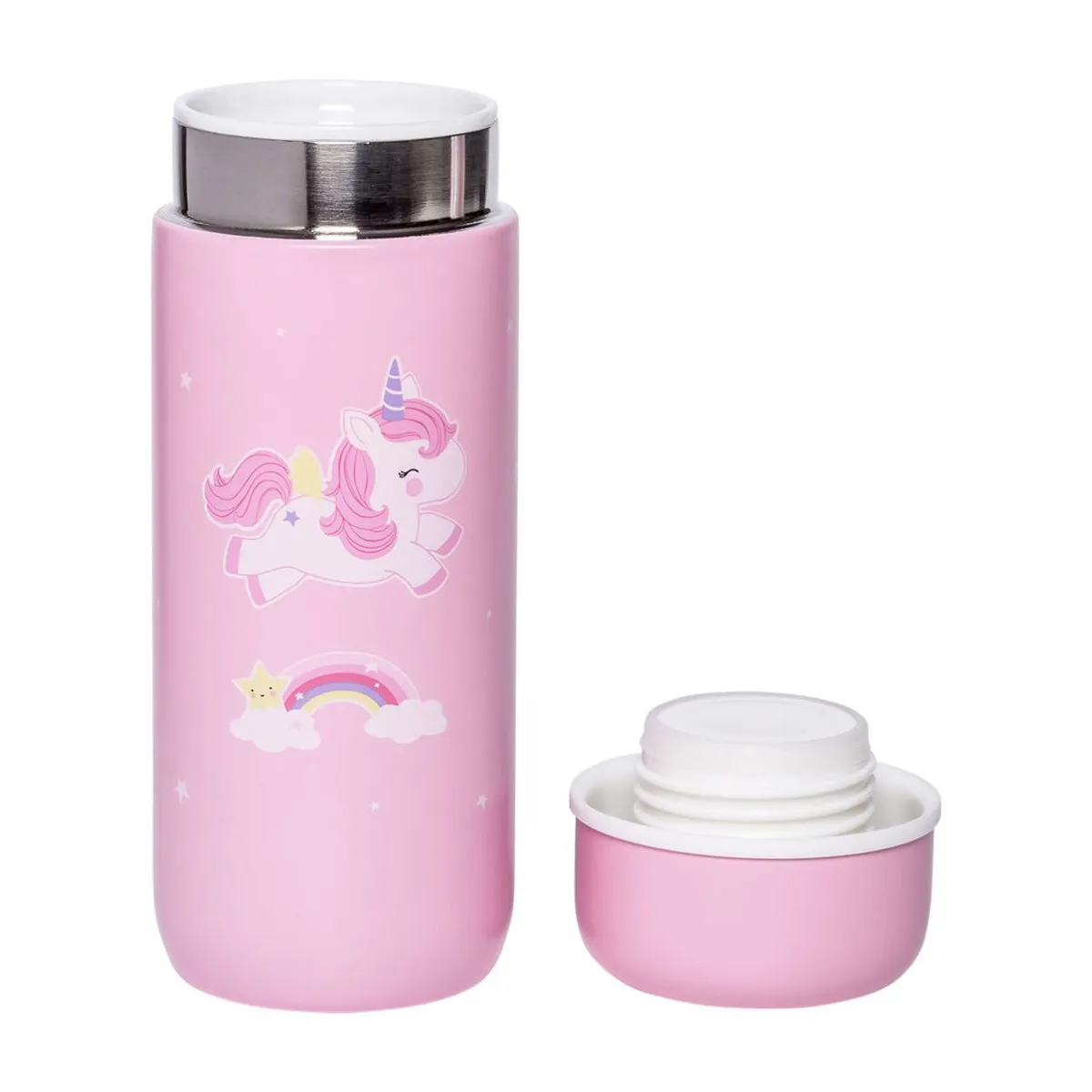 A Little Lovely Company Stainless Steel Drink Bottle Unicorn