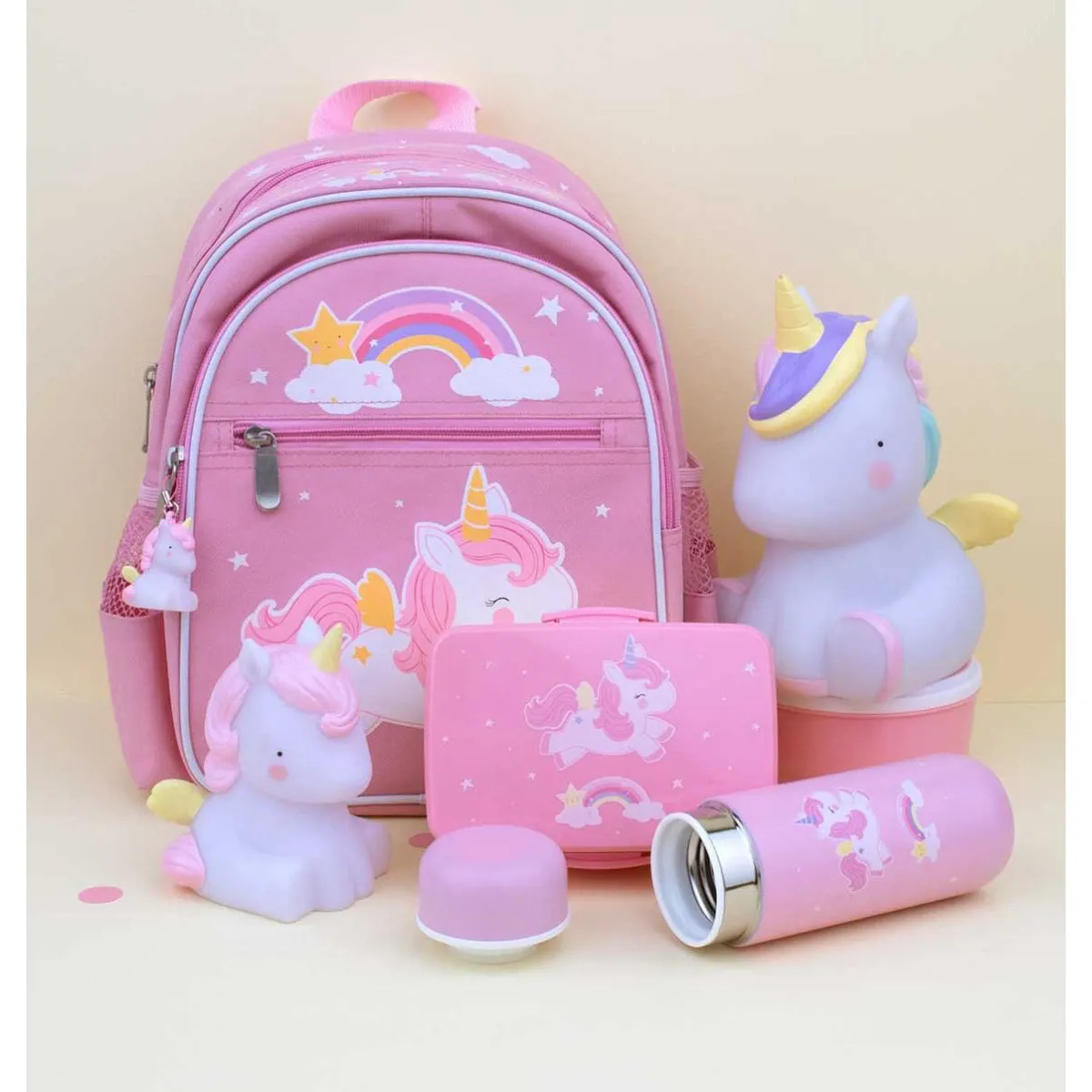 A Little Lovely Company Stainless Steel Drink Bottle Unicorn