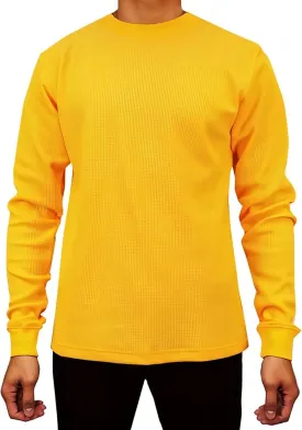 Access Heavyweight Crew Neck Thermal Shirts for Men, Crafted from Rugged Waffle Knit Fabric, Men's Thermal Long Sleeve Shirt