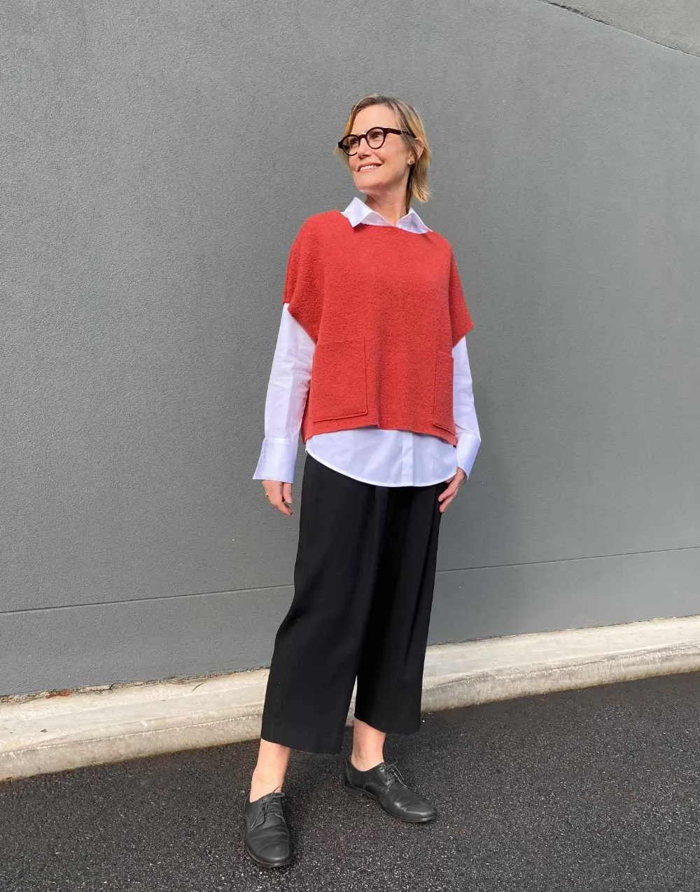 Amara Vest Jumper Sewing Pattern, Tessuti
