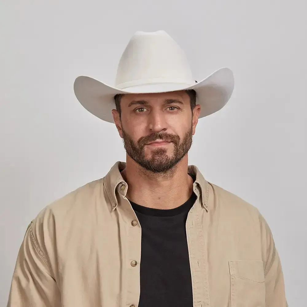 American Hat Makers 710087 Beau Cattleman Cowboy Hat in White