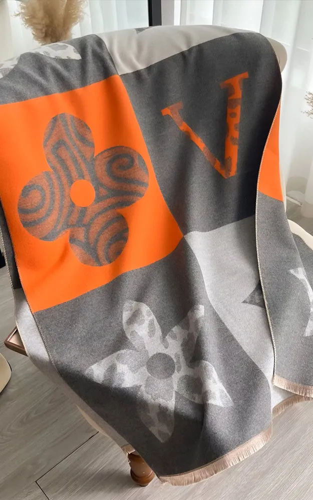 AS512 WOVEN MULTI PATTERN OVERSIZED SCARF
