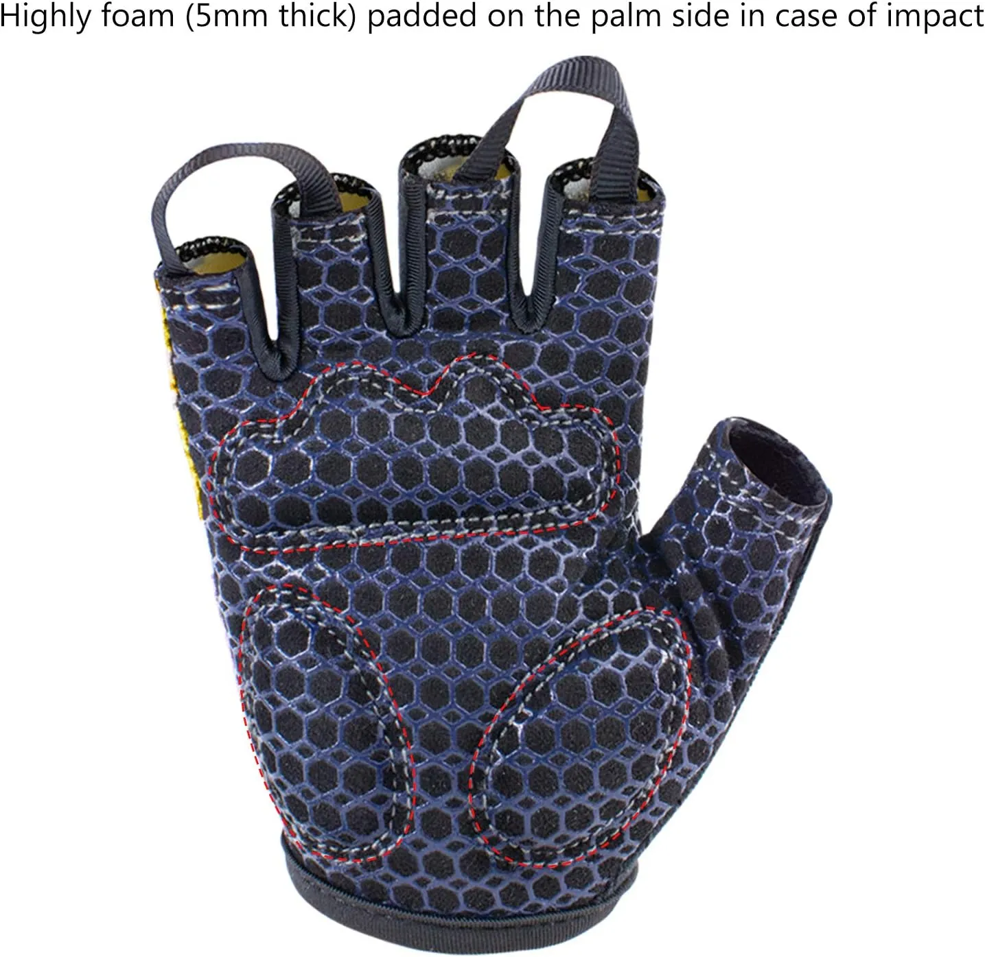 BASSDASH UPF 50  Kids' Gloves with Padded Grippy Palm UV Protection for Bicycles Fishing for 1-8 Years Old Boys Girls