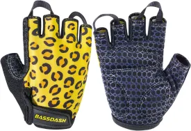 BASSDASH UPF 50  Kids' Gloves with Padded Grippy Palm UV Protection for Bicycles Fishing for 1-8 Years Old Boys Girls