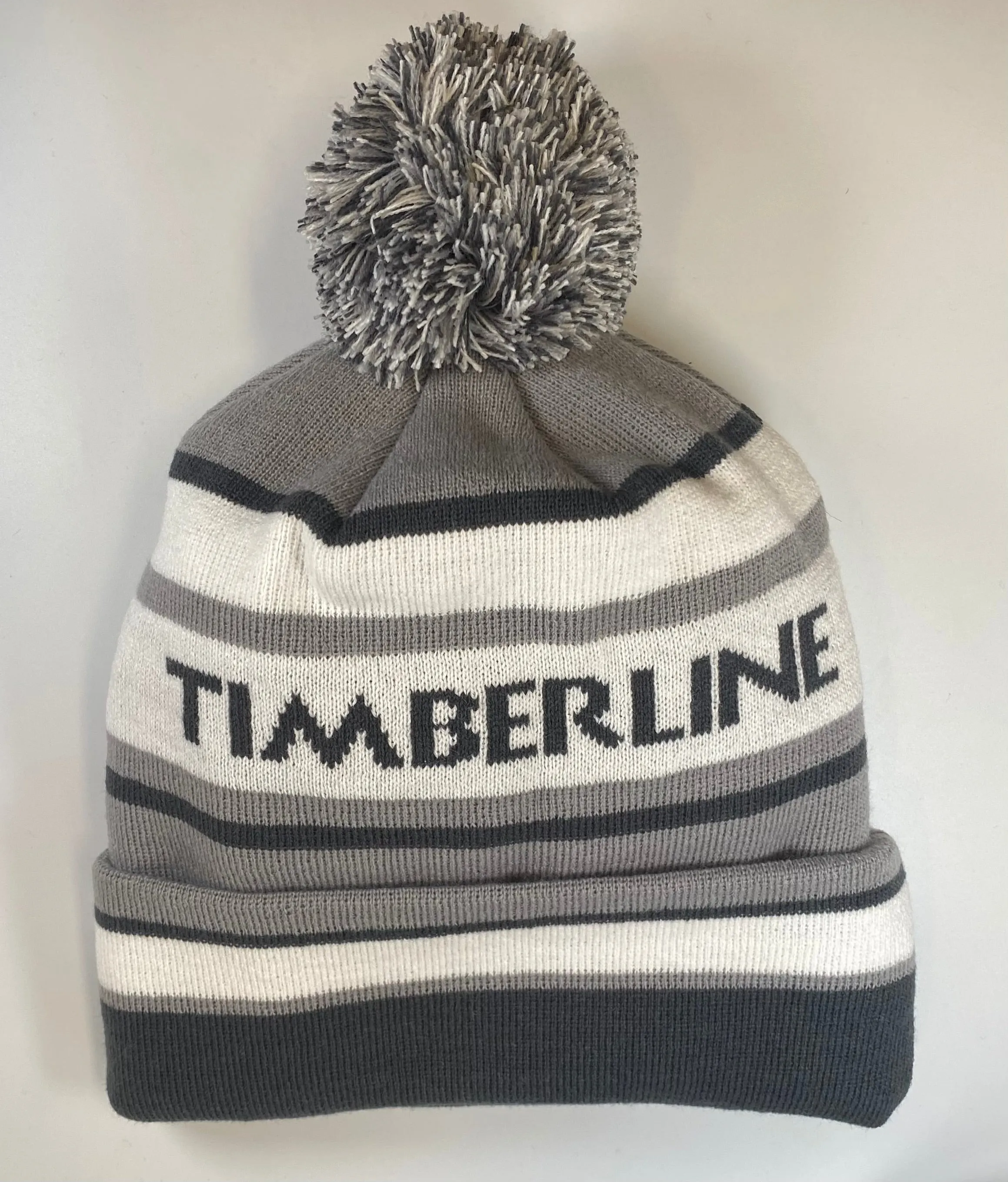 Beanie - Timberline Grey Pom