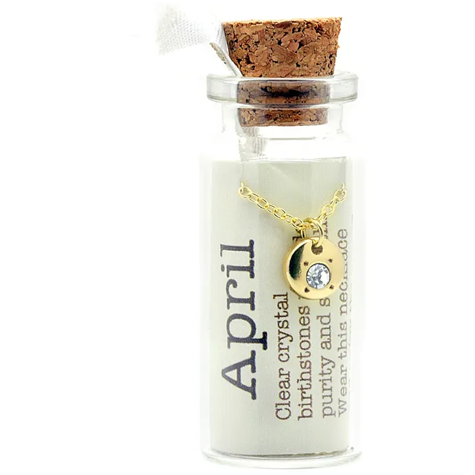 Birthstone Bottle Necklace