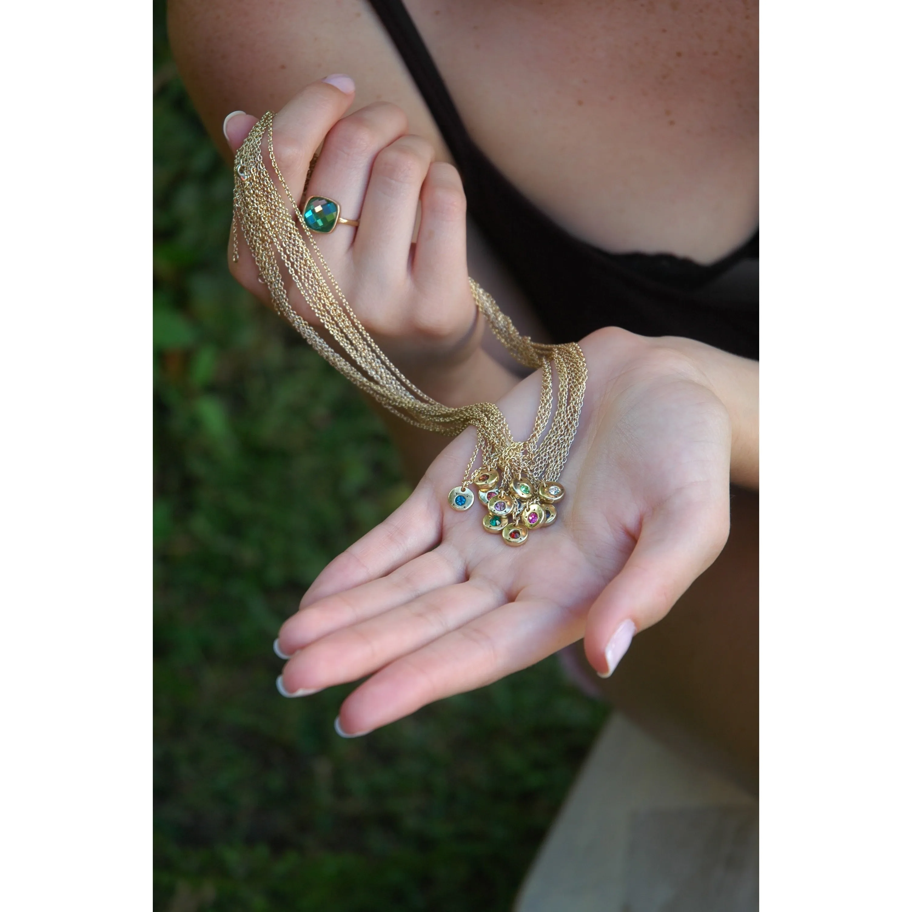 Birthstone Bottle Necklace