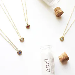 Birthstone Bottle Necklace