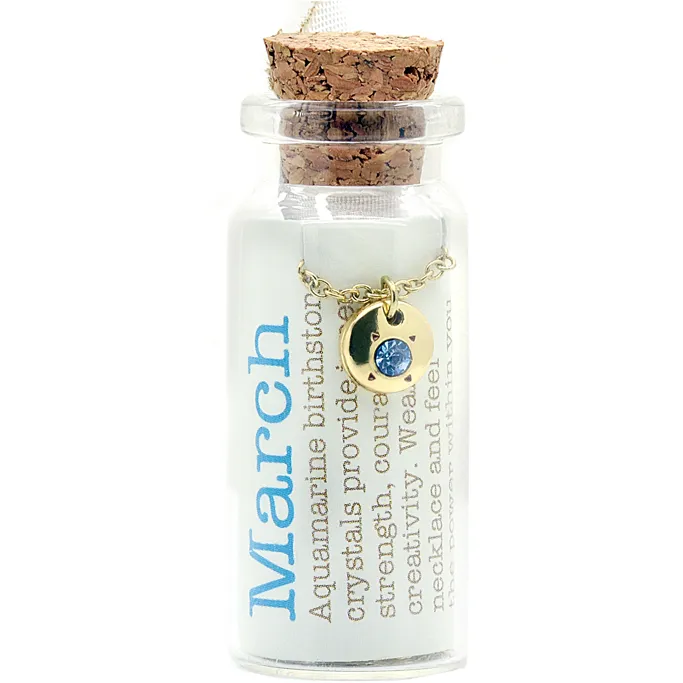 Birthstone Bottle Necklace