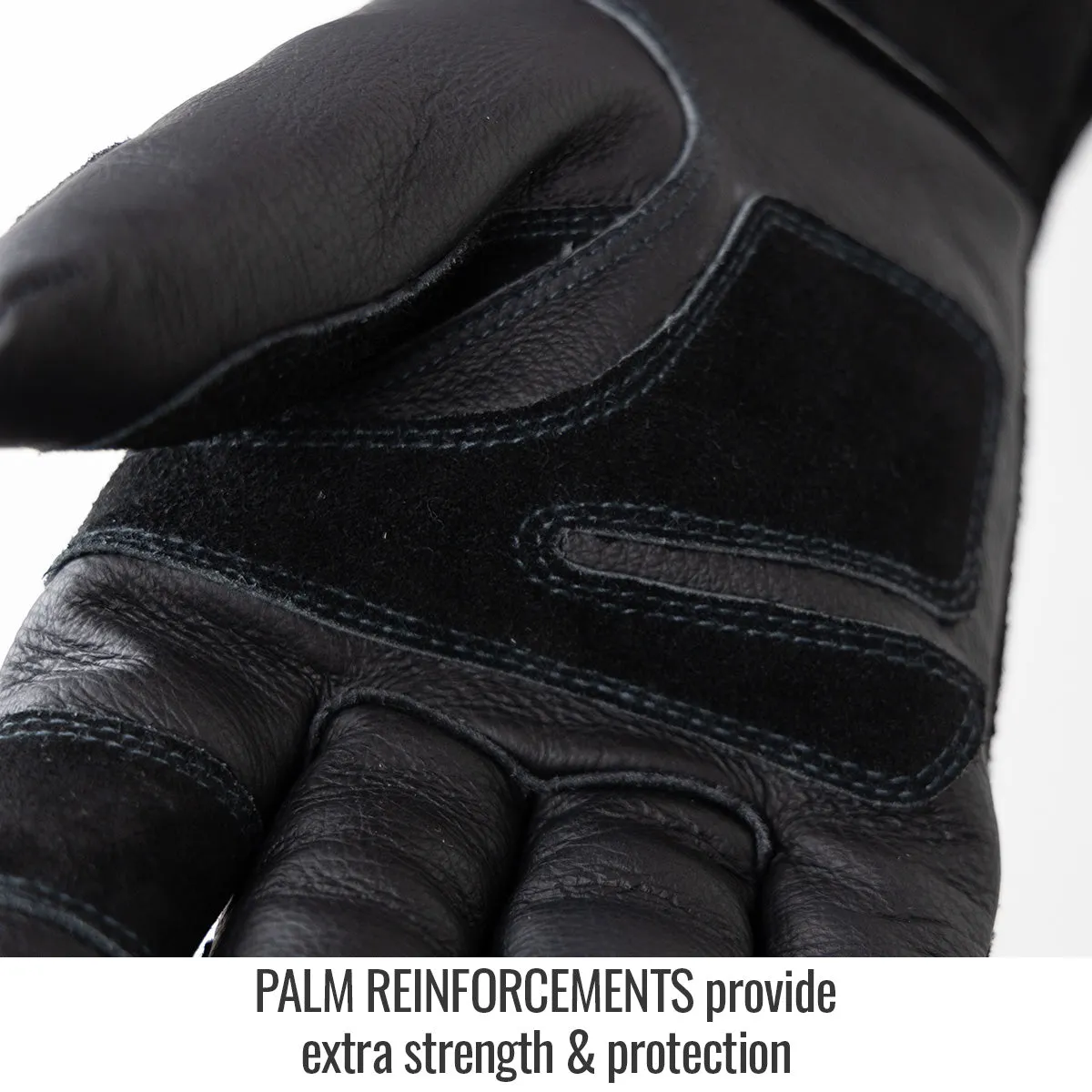 Black Stallion BSX Extended Cuff Grain Pigskin Palm Stick Glove - GS3030-BK