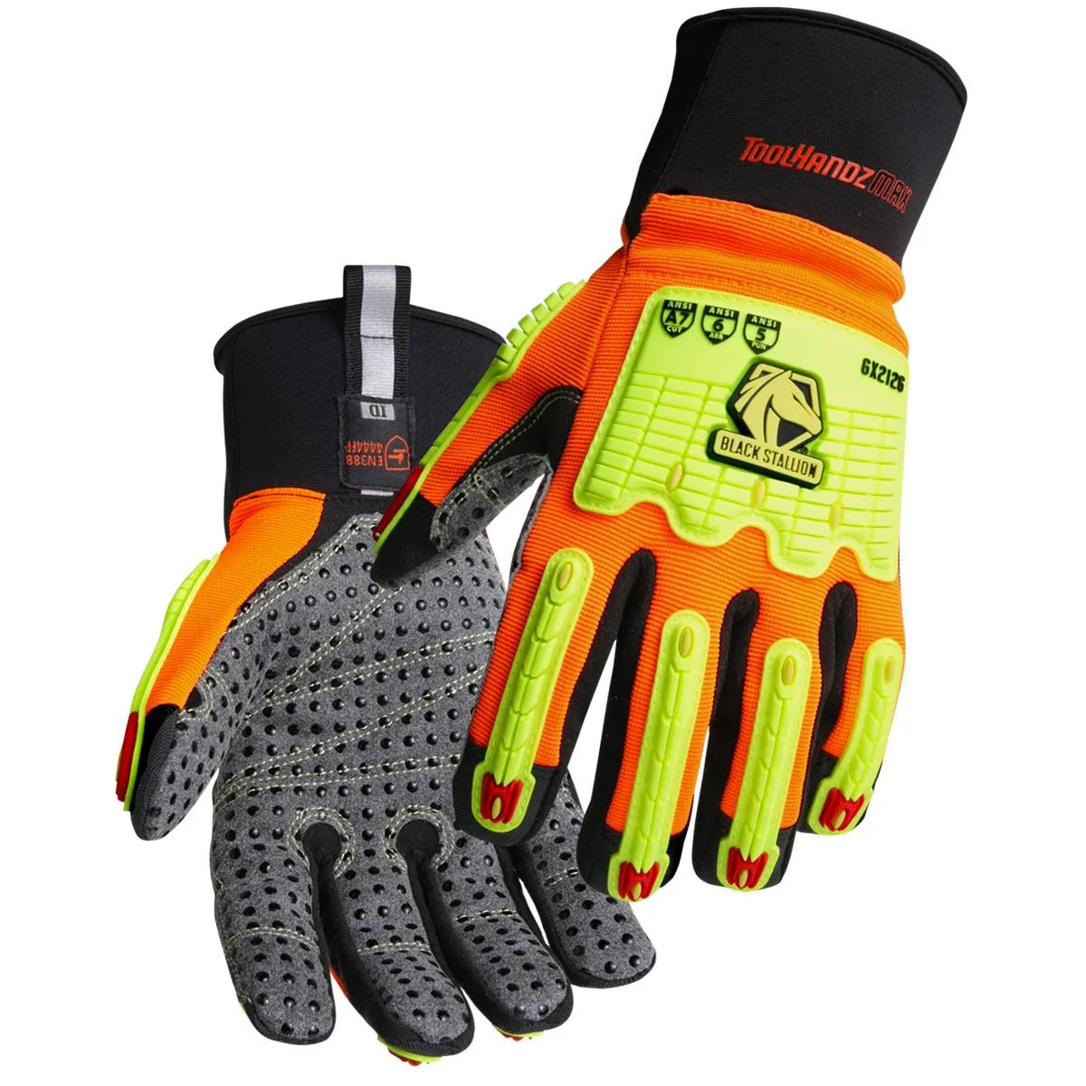 Black Stallion ToolHandz MAX High Cut Resistant Mechanics Gloves - GX2126-OB