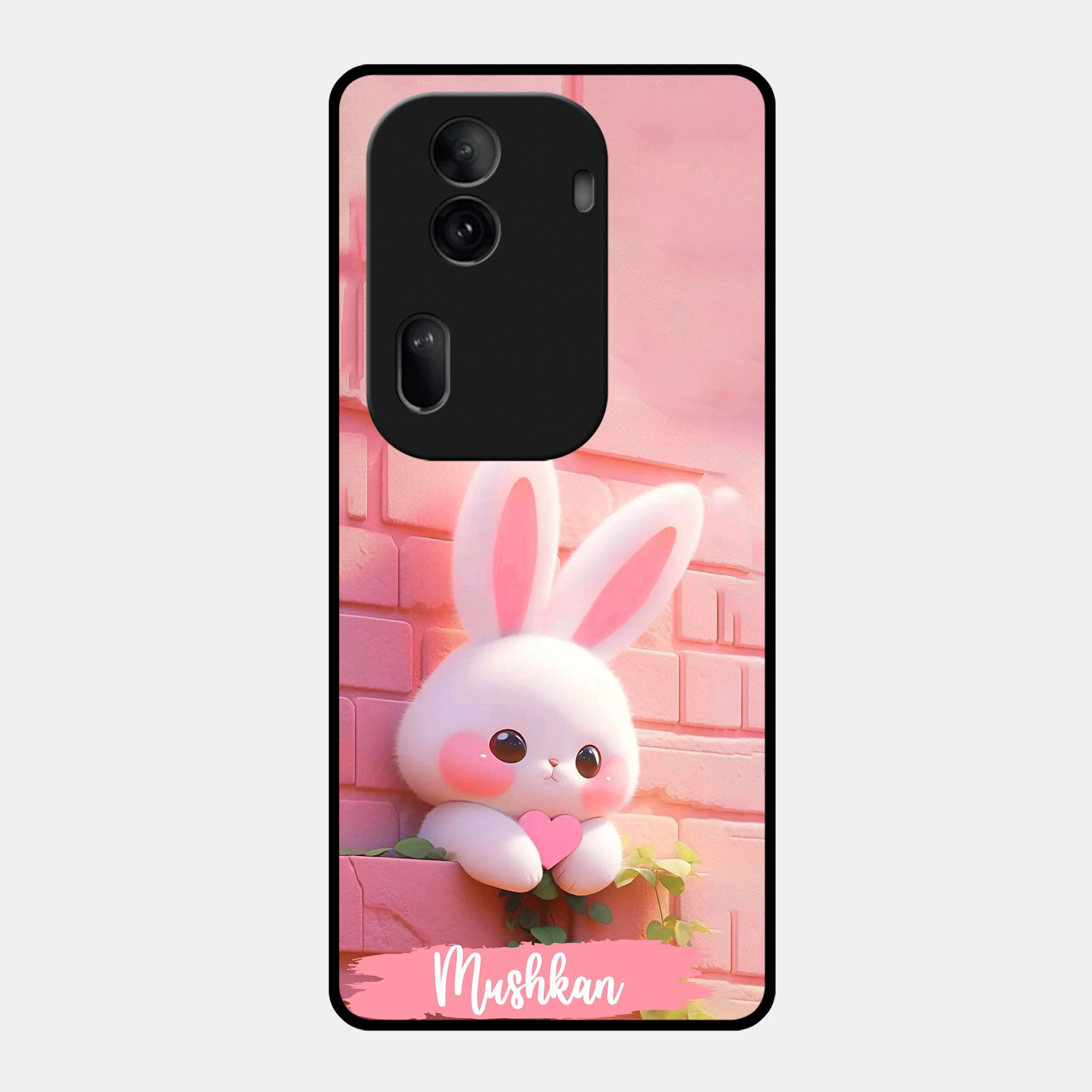 Bunny Glossy Metal Case Cover For Oppo