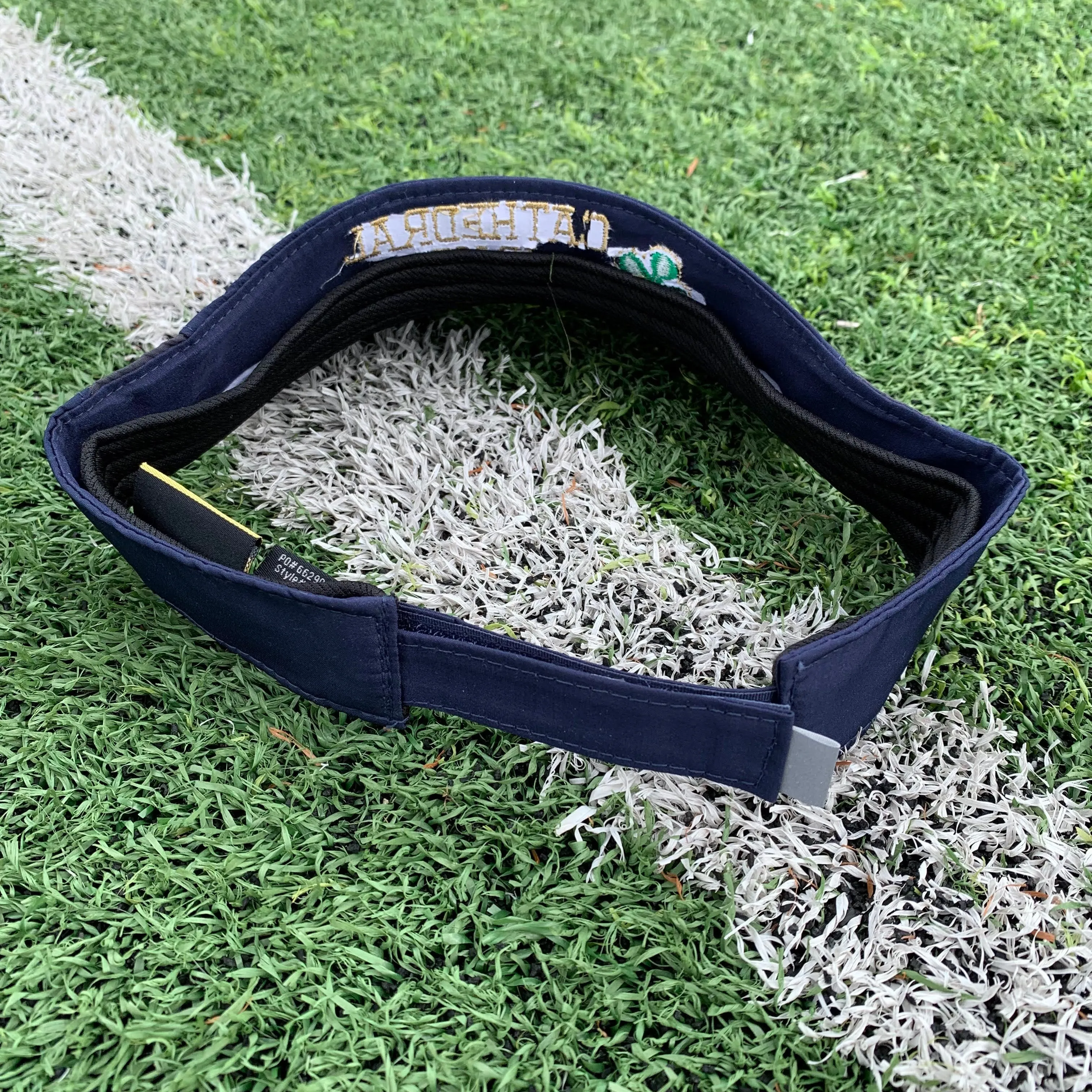Cathedral Navy Embroidered Visor