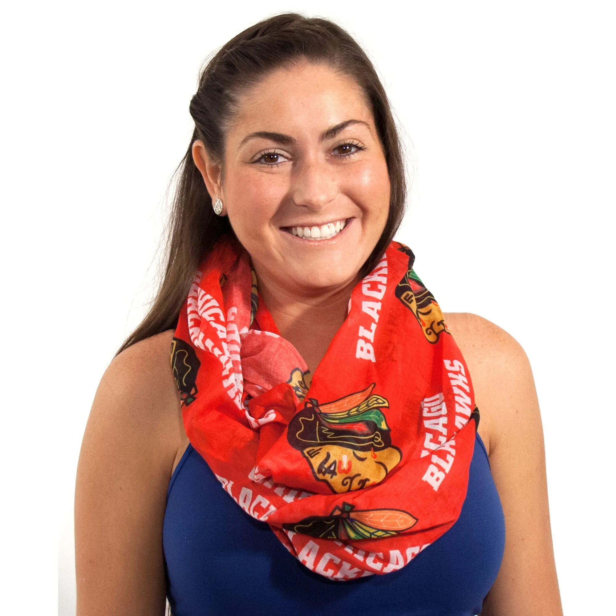 Chicago Blackhawks Sheer Infinity Scarf