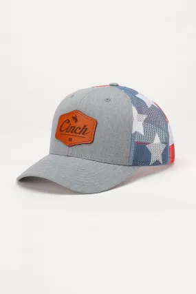 CINCH STARS AND STRIPES CAP - GRAY STYLE MCC0800009