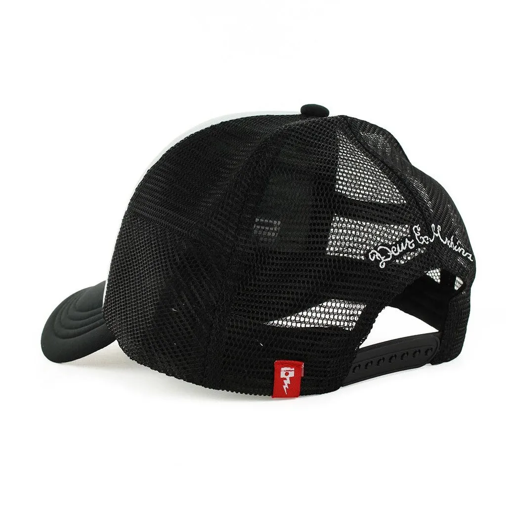 CIRCLE LOGO TRUCKER - BLACK