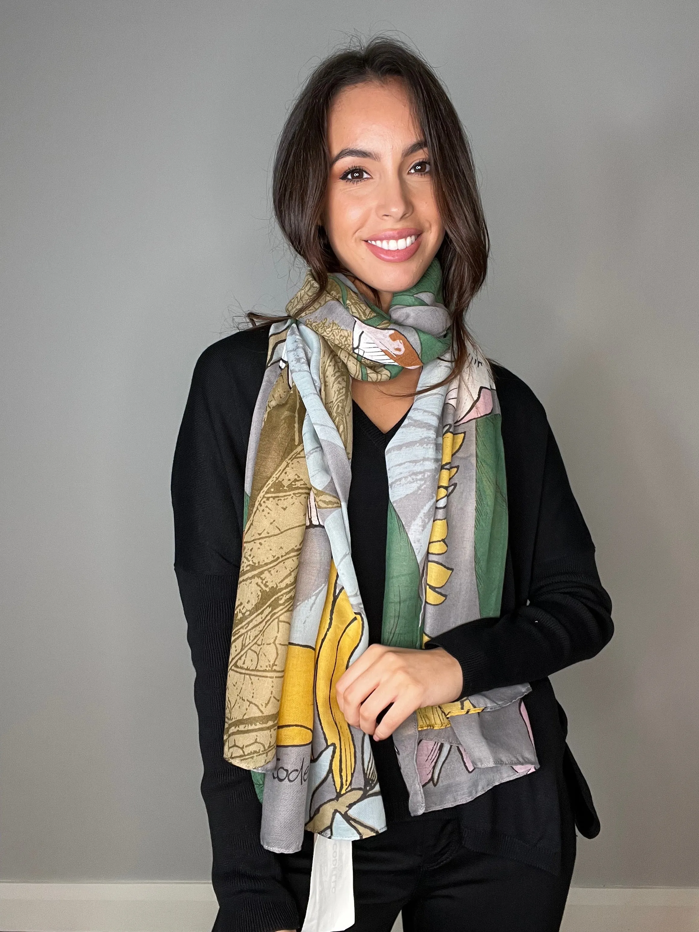 Codello Enchanted Garden Multi Printed Scarf