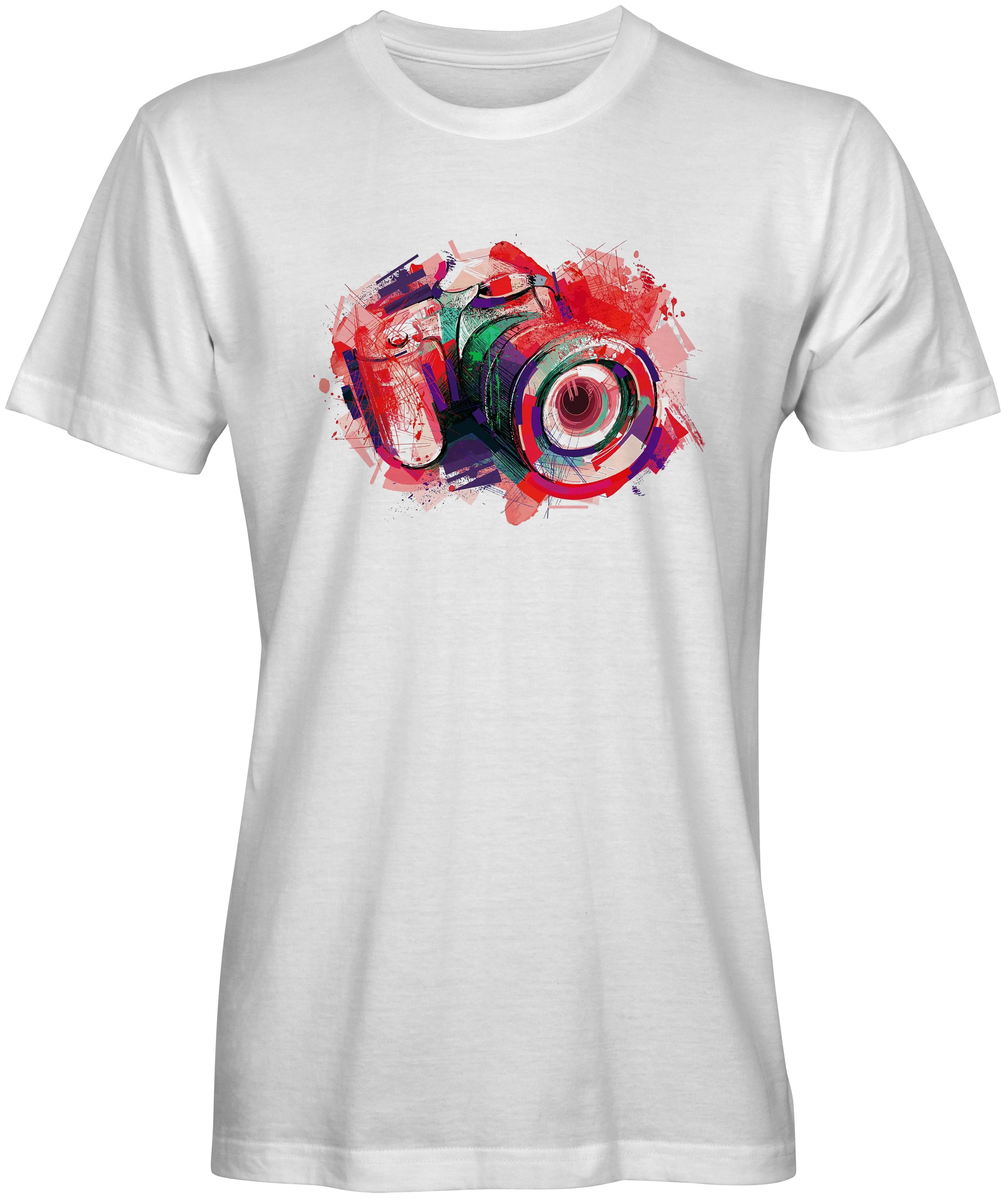Colorful Camera T-shirt for the Photography Lover