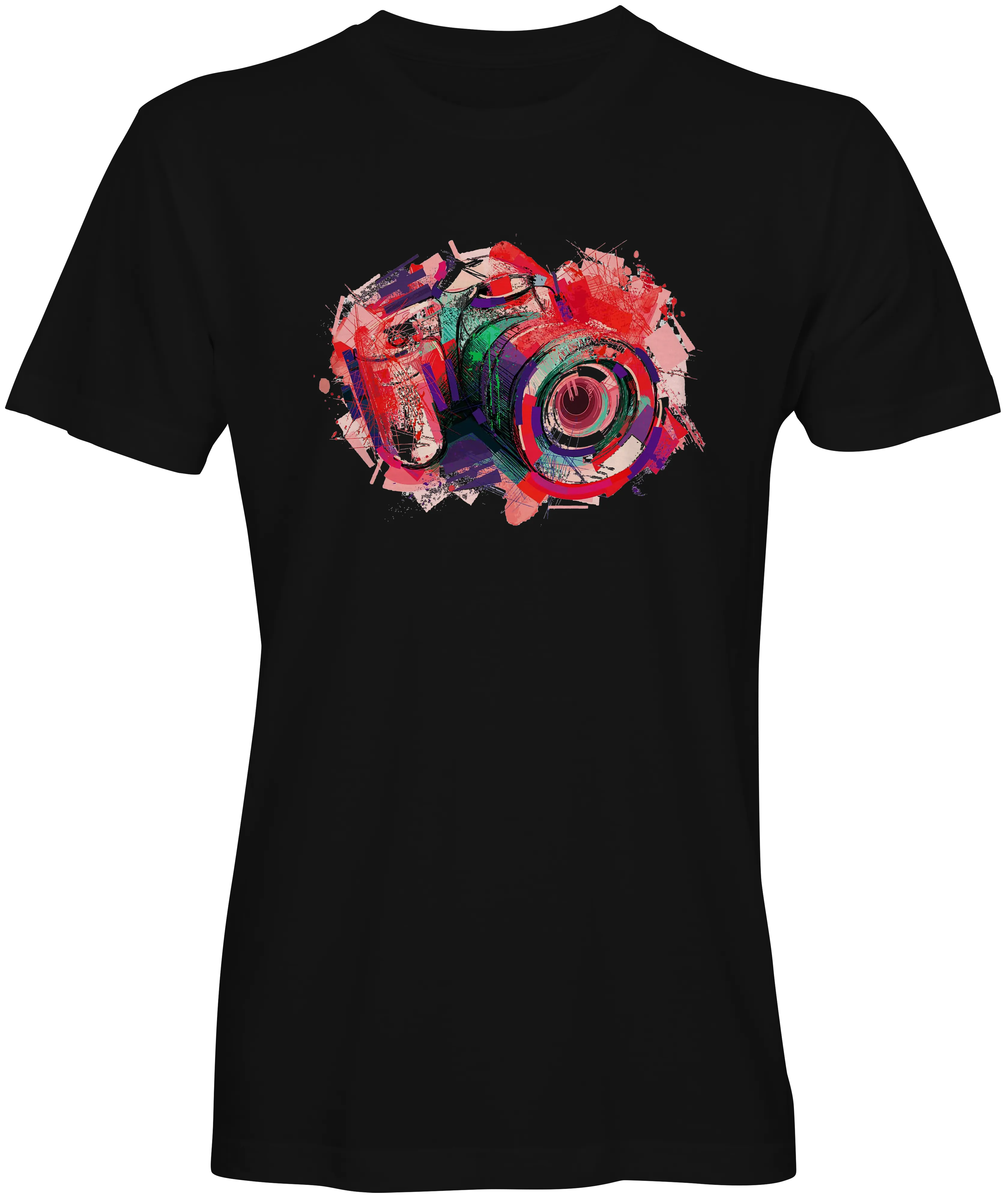 Colorful Camera T-shirt for the Photography Lover