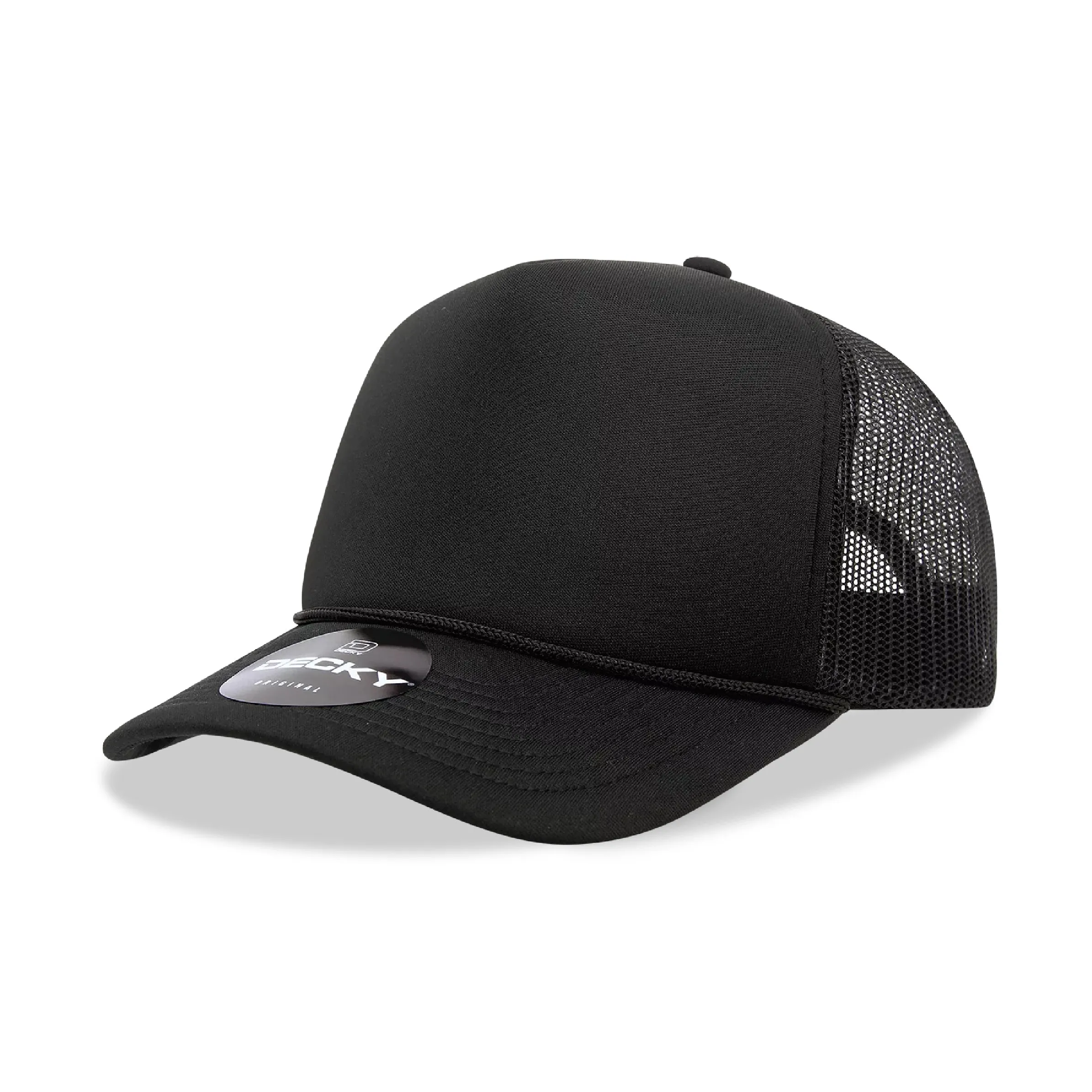Decky 5 Panel Mid Profile Structured Foam Trucker