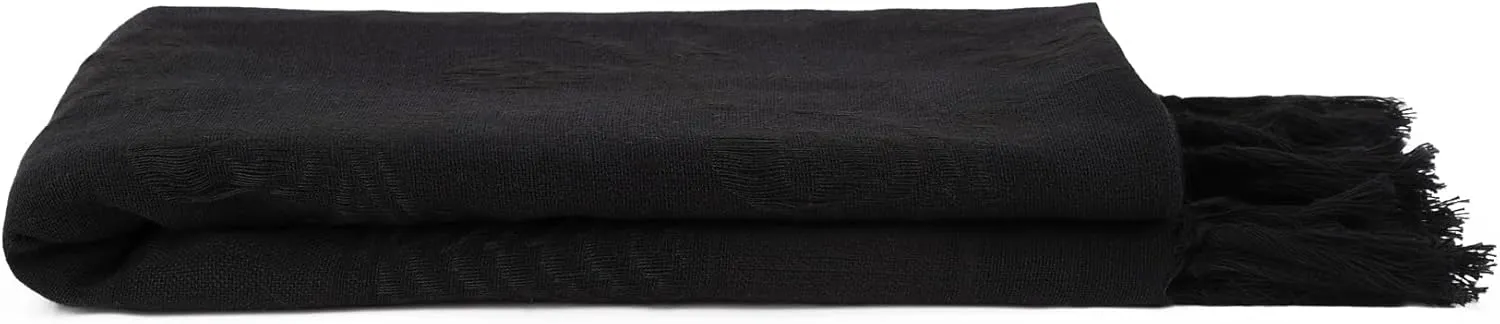 Explore Land Cotton Shemagh Keffiyeh Tactical Desert Scarf Neck Head Wrap with Tassel for Men Women