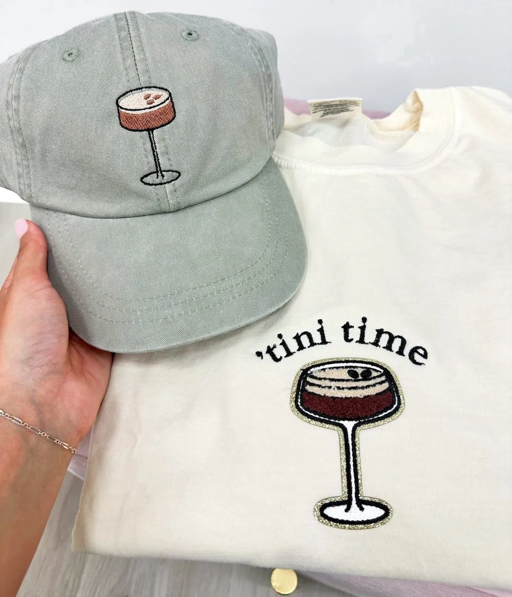Favorite Cocktail Embroidered Hat