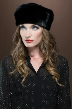 Fitted Profile Mink Fur Beret