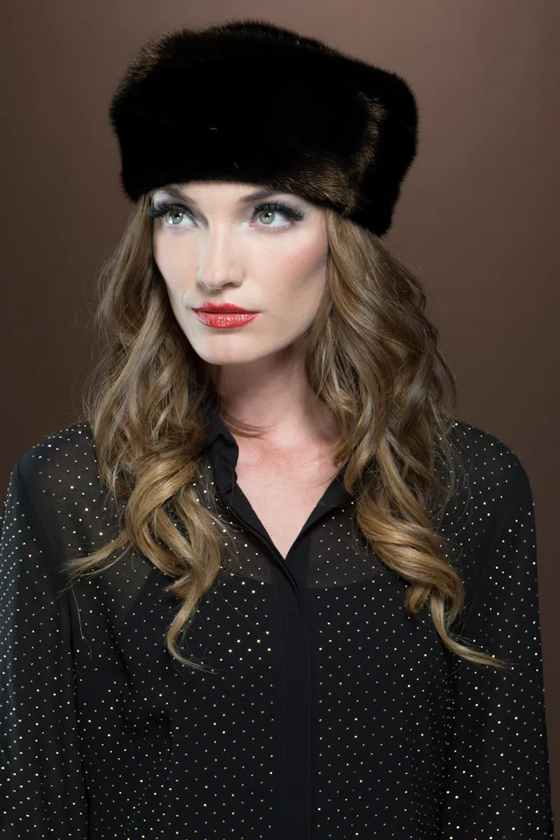 Fitted Profile Mink Fur Beret
