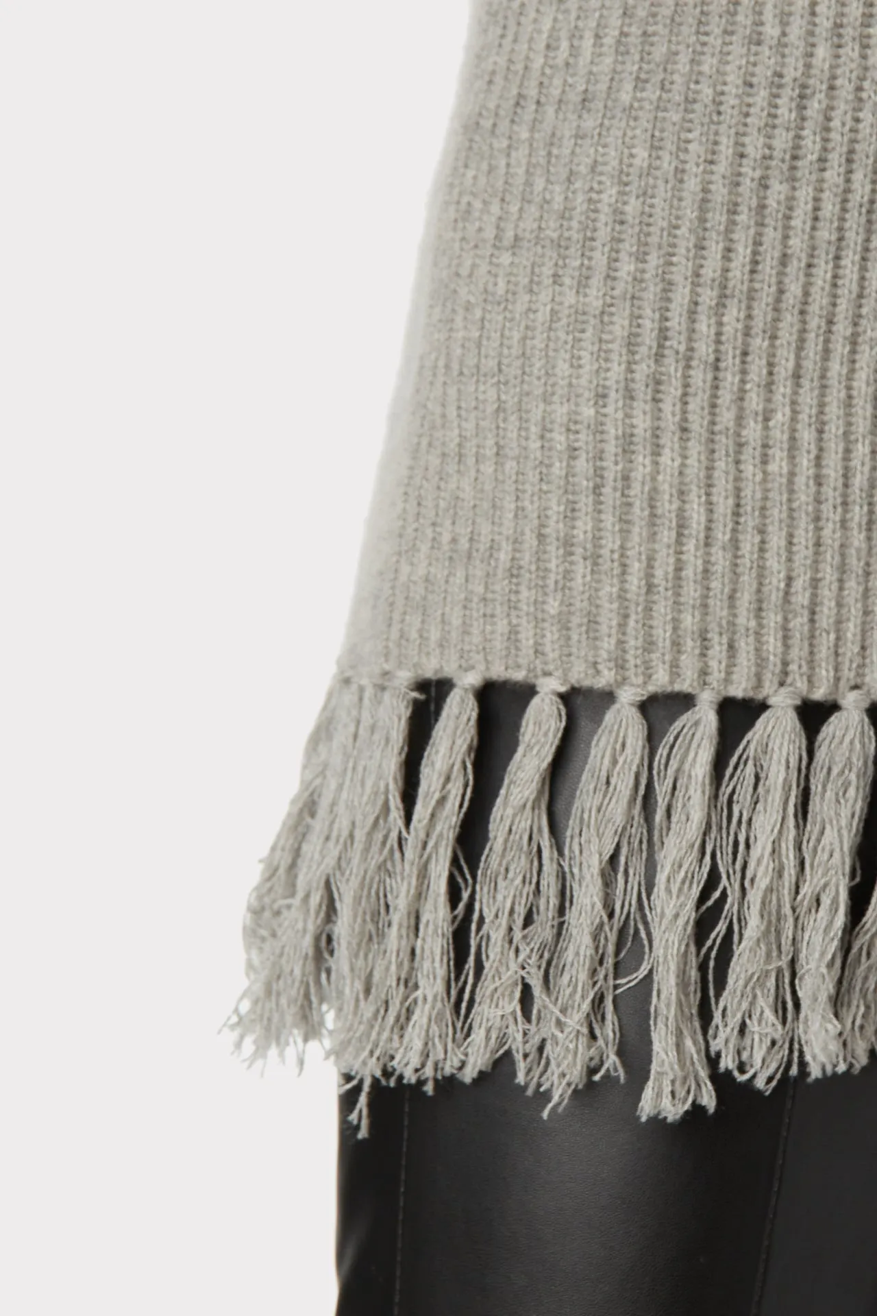 Fringe Mock Neck Shell
