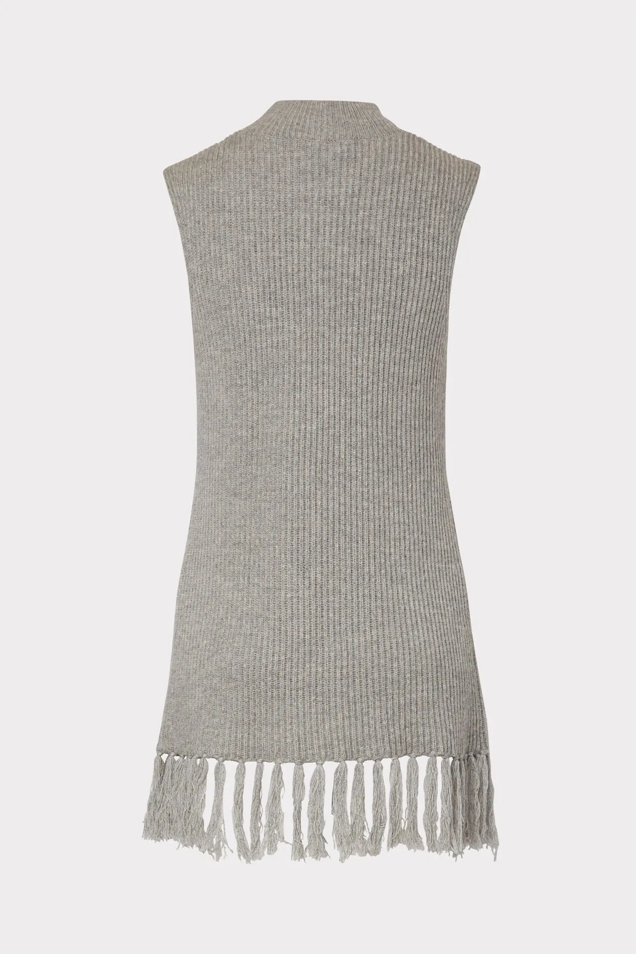 Fringe Mock Neck Shell