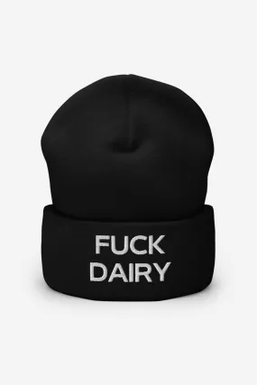 Fuck Dairy Cuffed Beanie