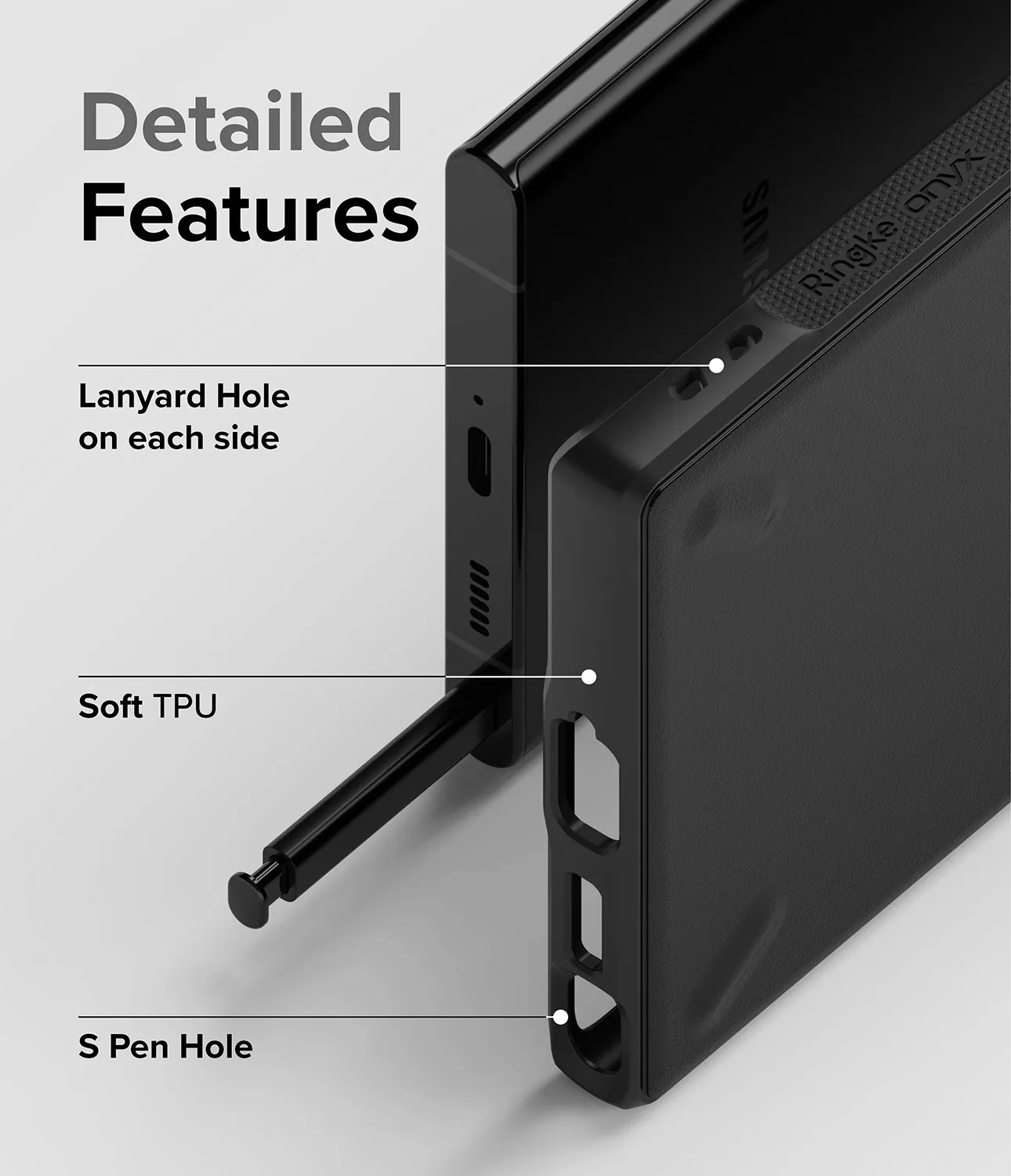 Galaxy S22 Ultra Case Combo | Onyx   Screen Protector