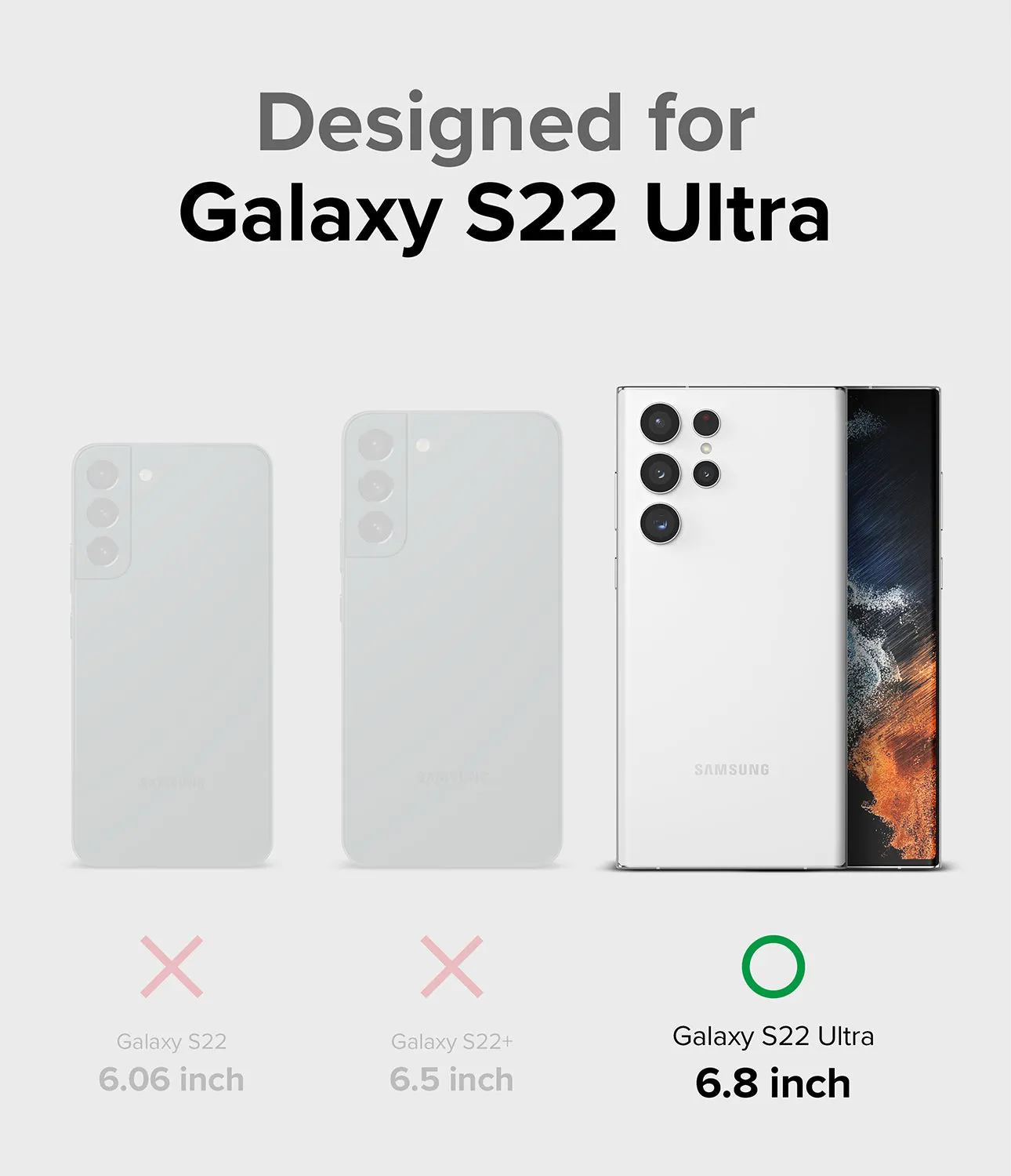 Galaxy S22 Ultra Case Combo | Onyx   Screen Protector