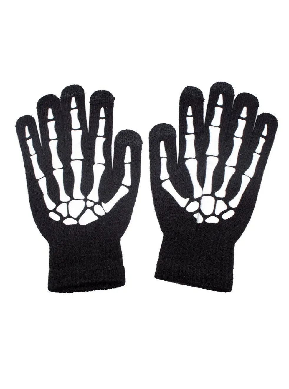 Glow-in-the-Dark Skeleton Gloves by VampireFreaks