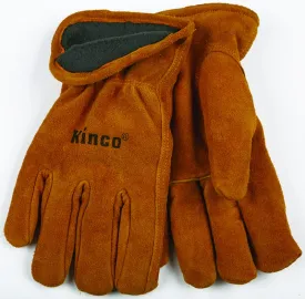 Heatkeep 50RL-M High-Durability Driver Gloves, Men's, M, 5 in L, Keystone Thumb, Easy-On Cuff, Cowhide Leather, Brown :PR: QUANTITY: 1