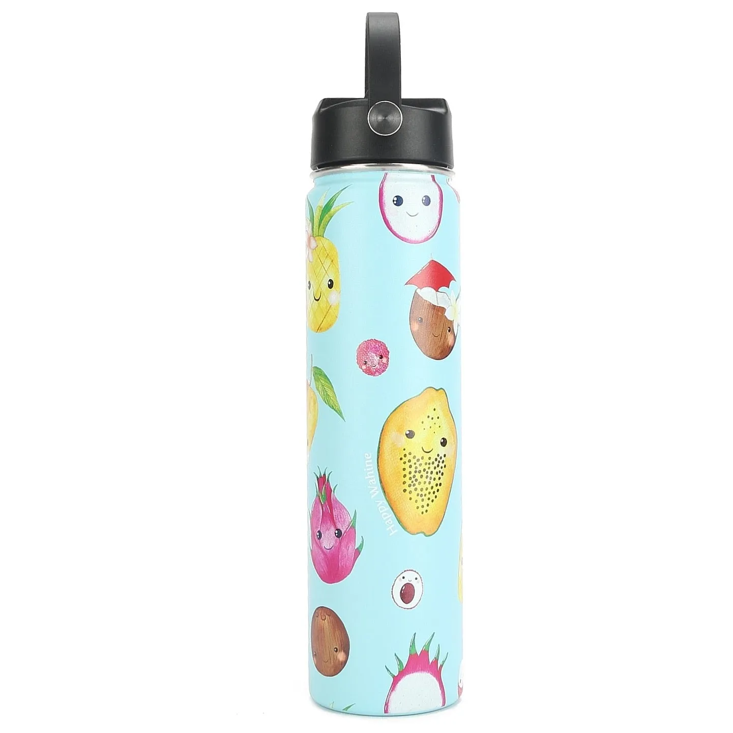 Insulated Water Bottle 24oz Hawaii Fruits Mint
