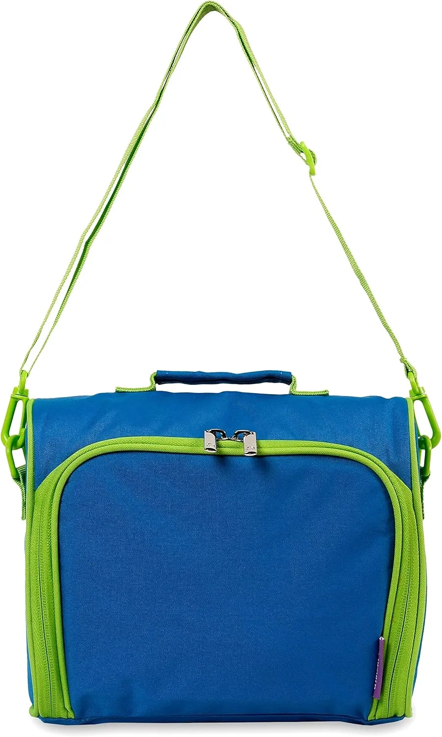 J World New York Casey Kids Lunch Bag. Cute Insulated Lunch-Box for Boys Girls, Blue, 9.5 X 10 X 3.5 (H X W X D)