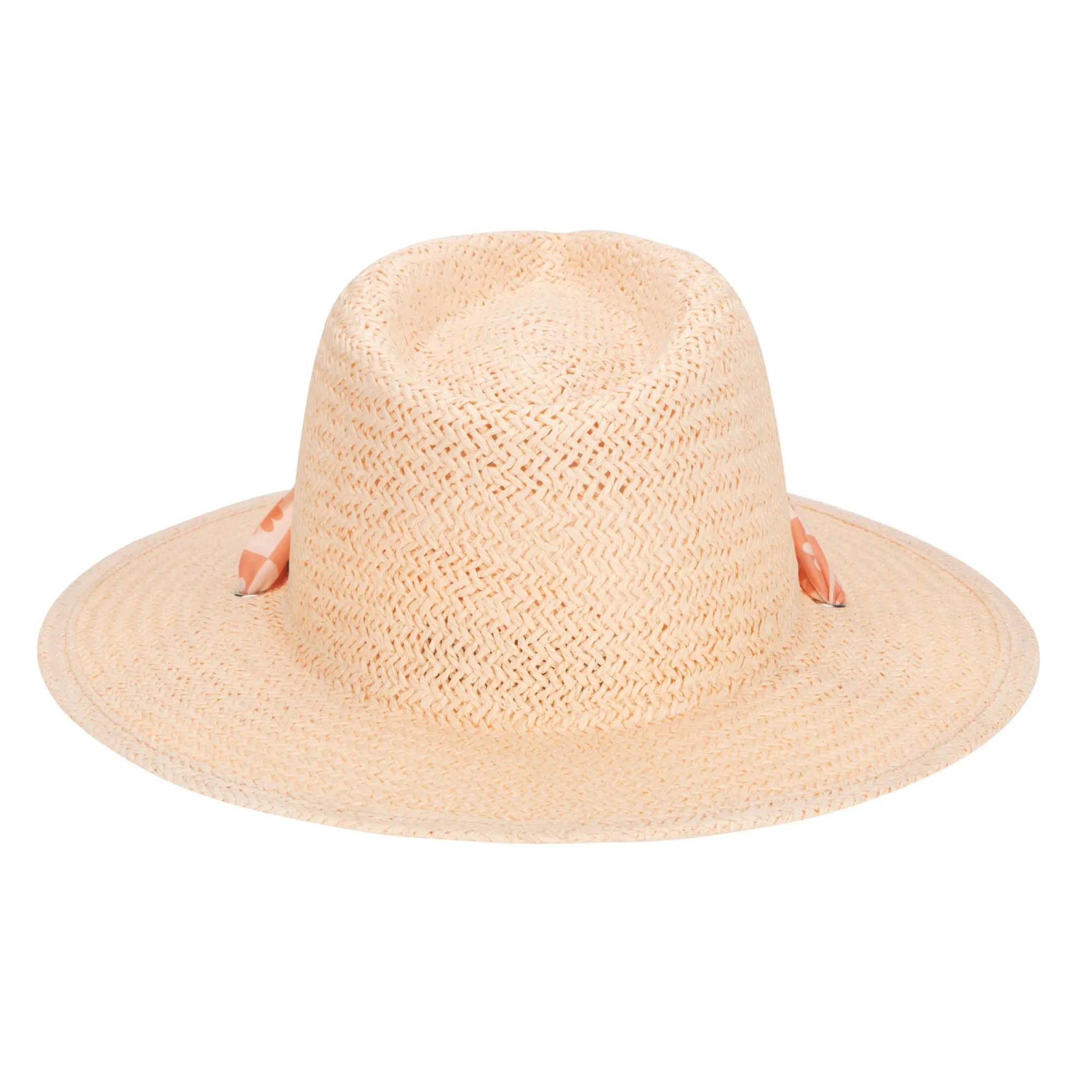Kids Floral Paperbraid Fedora Hat