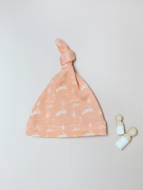 Knotted Hat, Leaping Bunnies, Premium 100% Organic Cotton