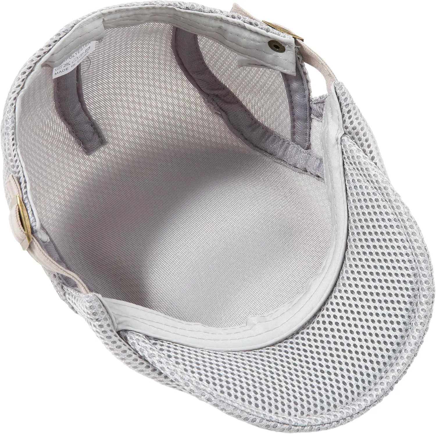 Lanzom Men's Breathable Mesh Summer Hat Adjustable Newsboy Beret Ivy Cap Cabbie Flat Cap Gatsby Driving Hunting Hats