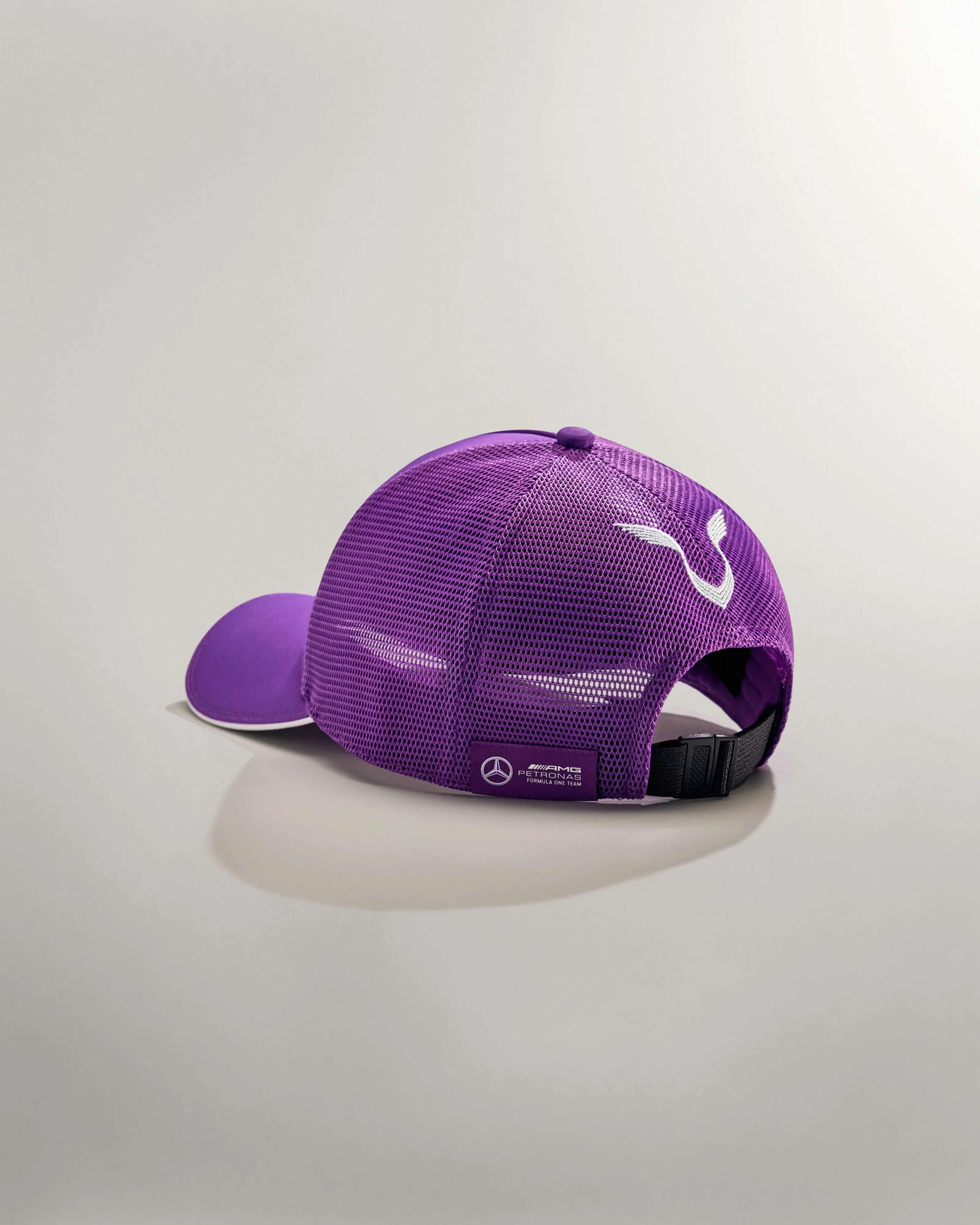 Lewis Hamilton 2024 Team Driver Trucker Cap Purple