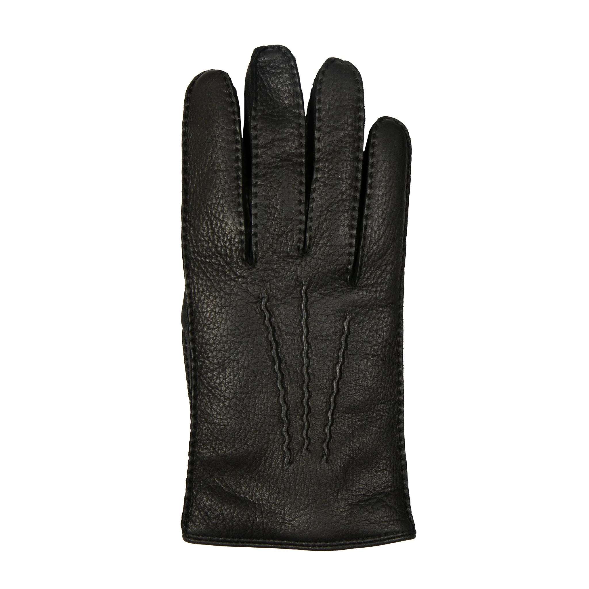 Men’s Heritage Handsewn Three-Point Cashmere-Lined Deerskin Leather Gloves