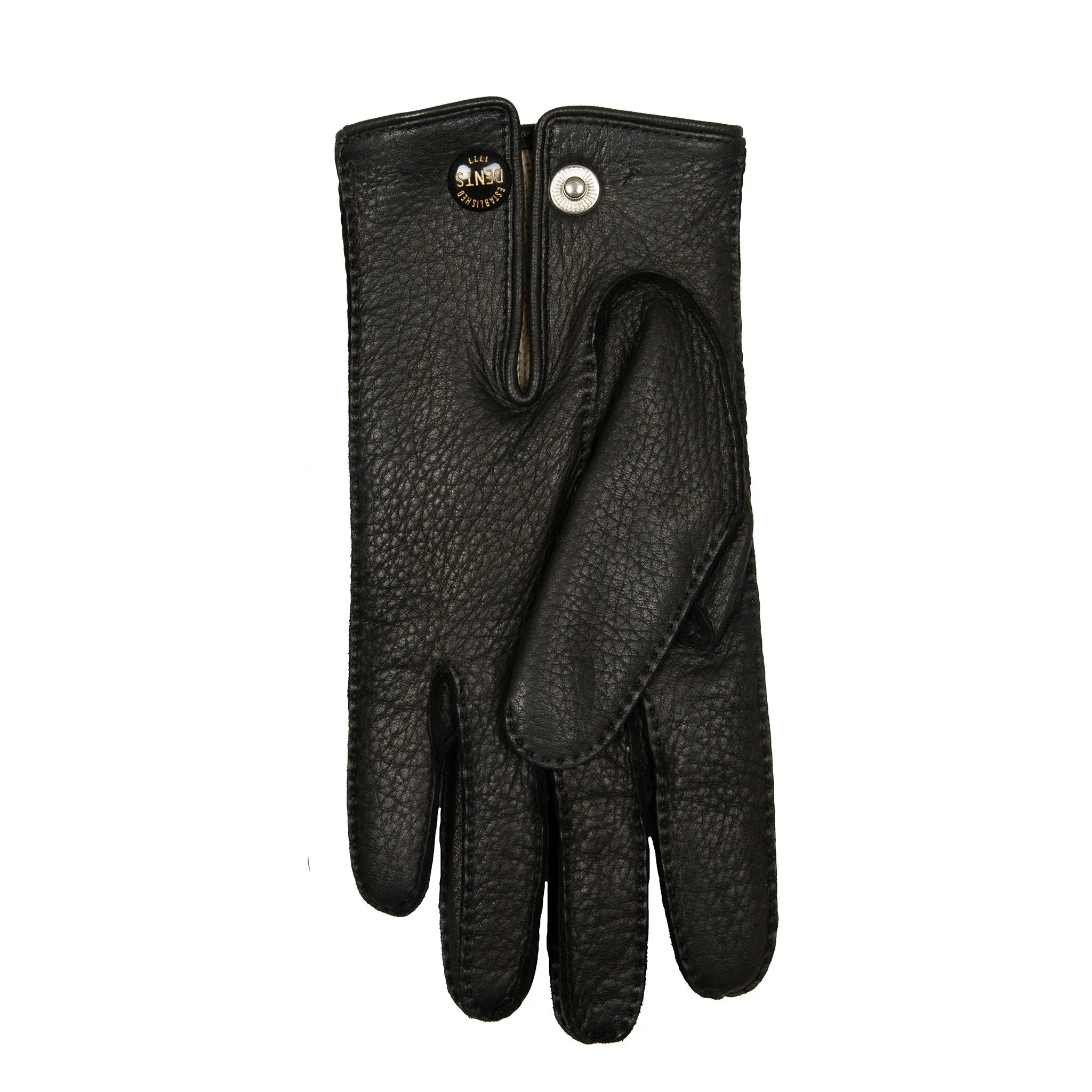 Men’s Heritage Handsewn Three-Point Cashmere-Lined Deerskin Leather Gloves