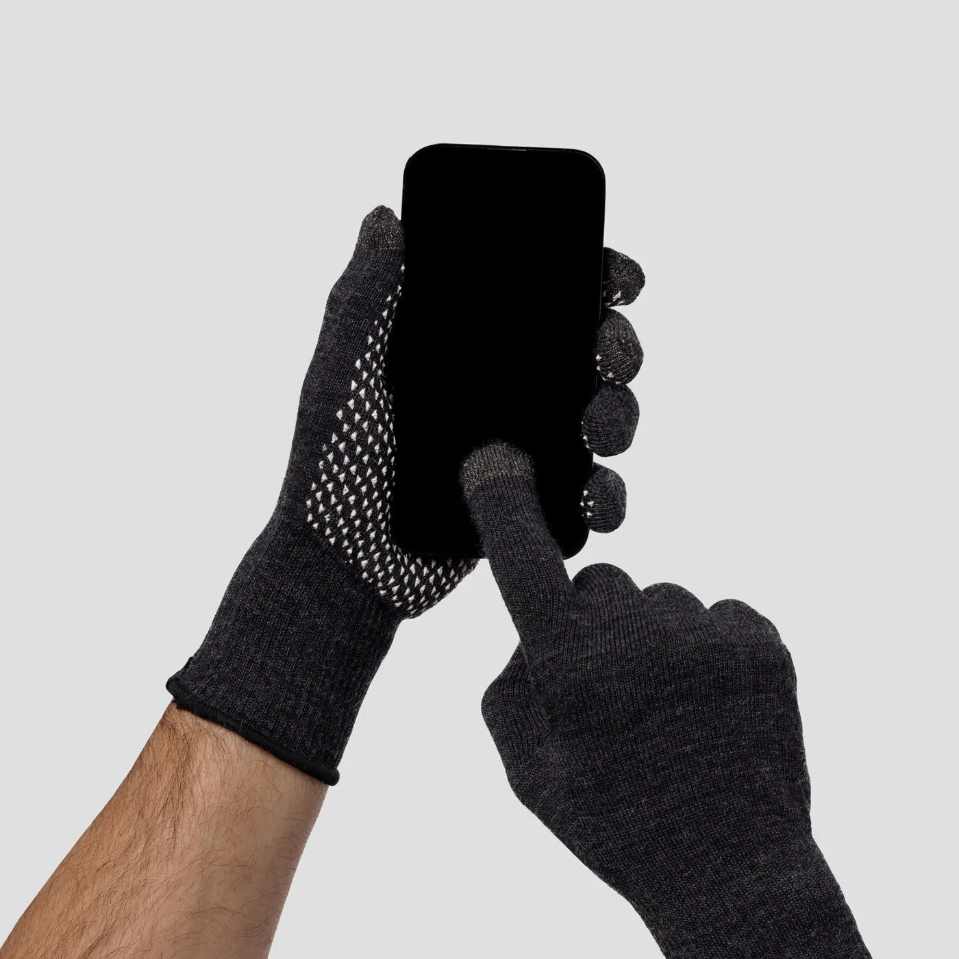 Merino Gloves - Charcoal