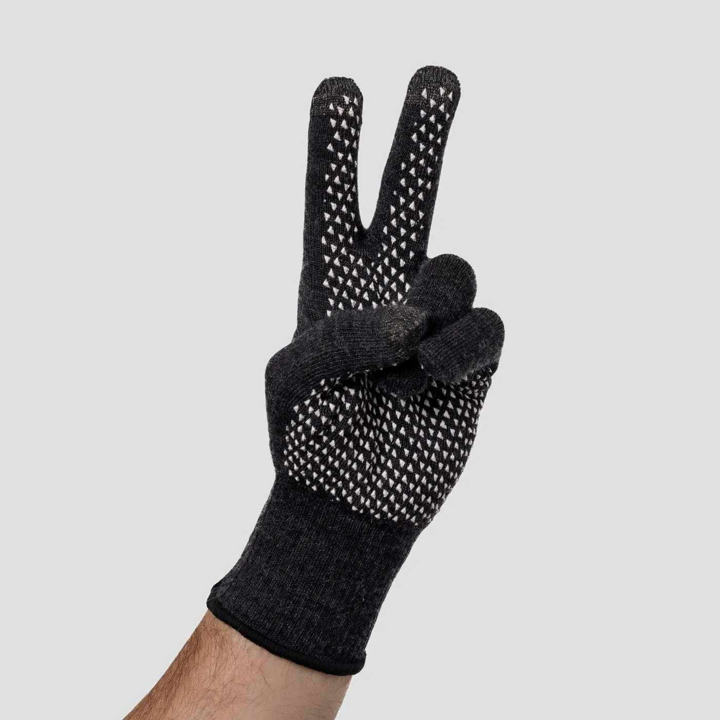 Merino Gloves - Charcoal