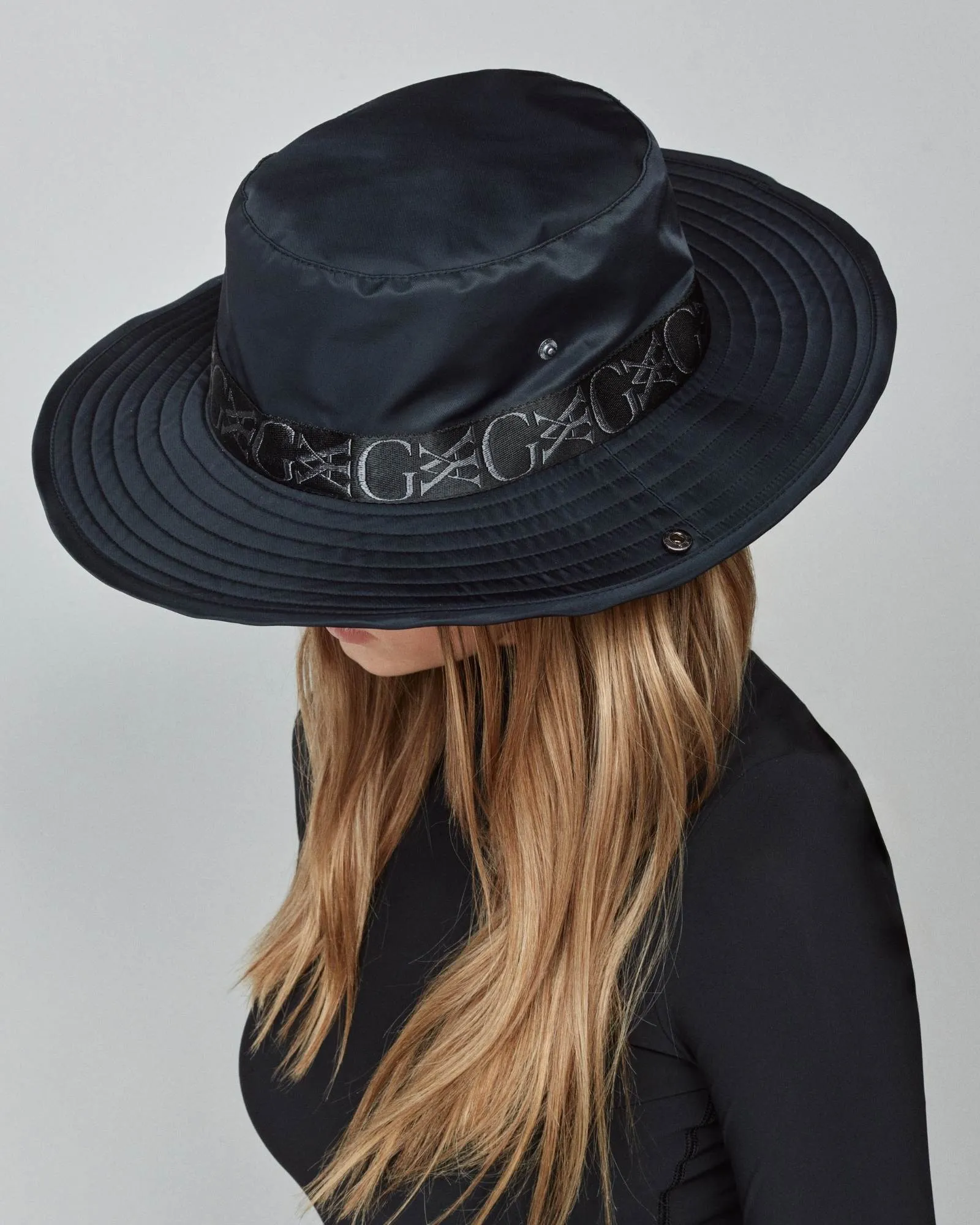 Monogram Hat Black