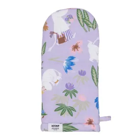 Moomin Flower Garden Oven Mitt Purple