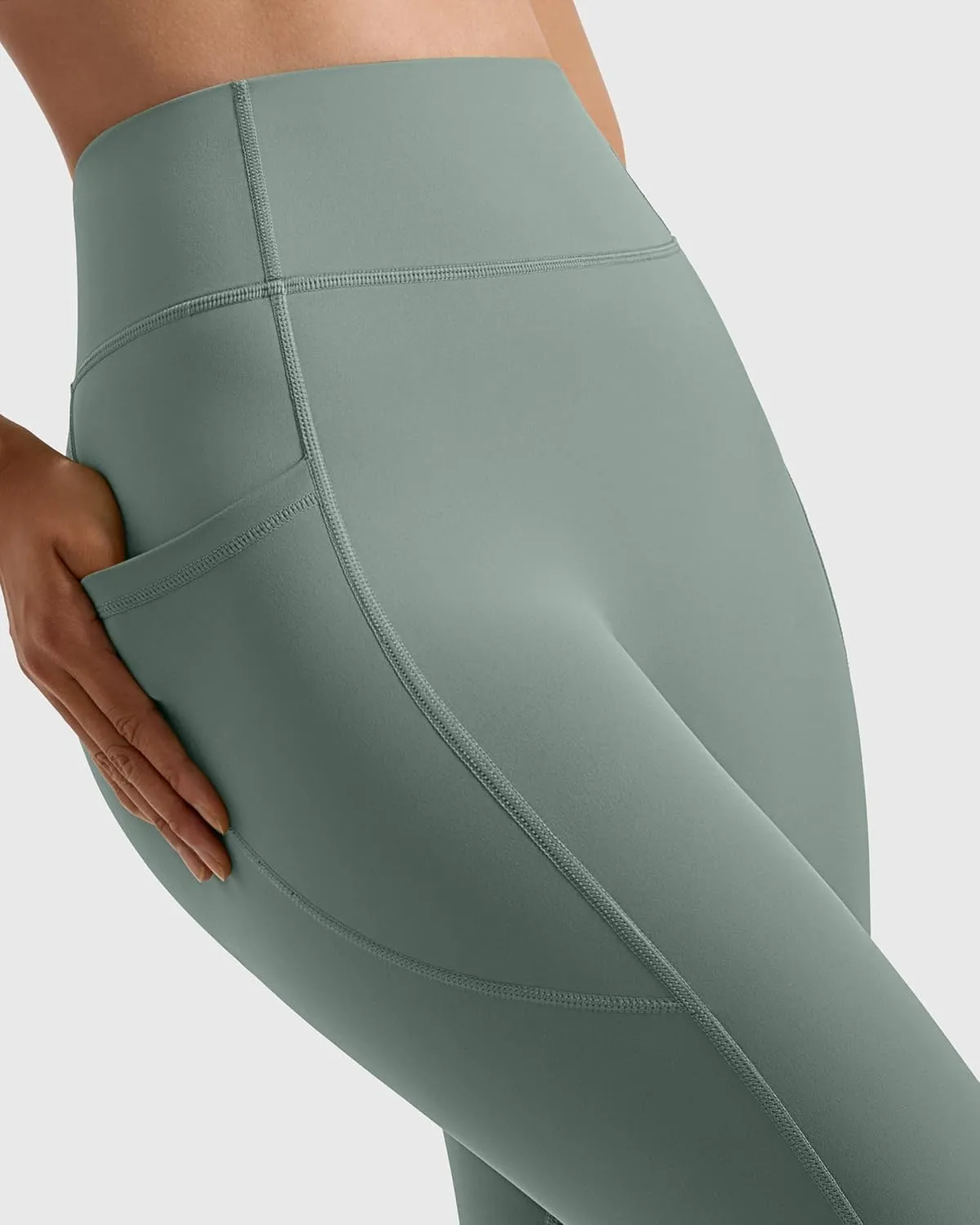 MOOSLOVER Women Buttery Soft Capris Leggings with Pockets High Waisted Scrunch Butt Tummy Control Workout Yoga Pants